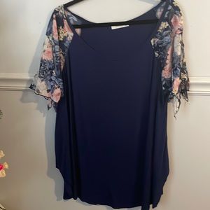 Navy blue top